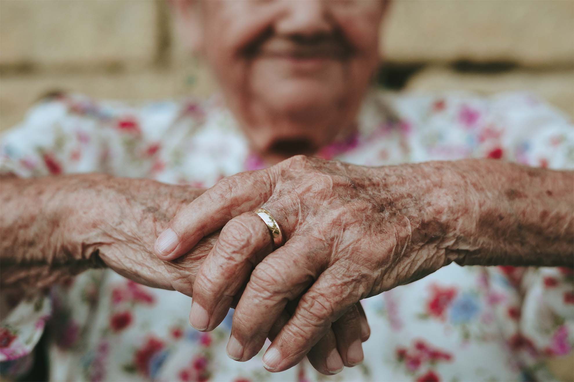 elderly woman's hands