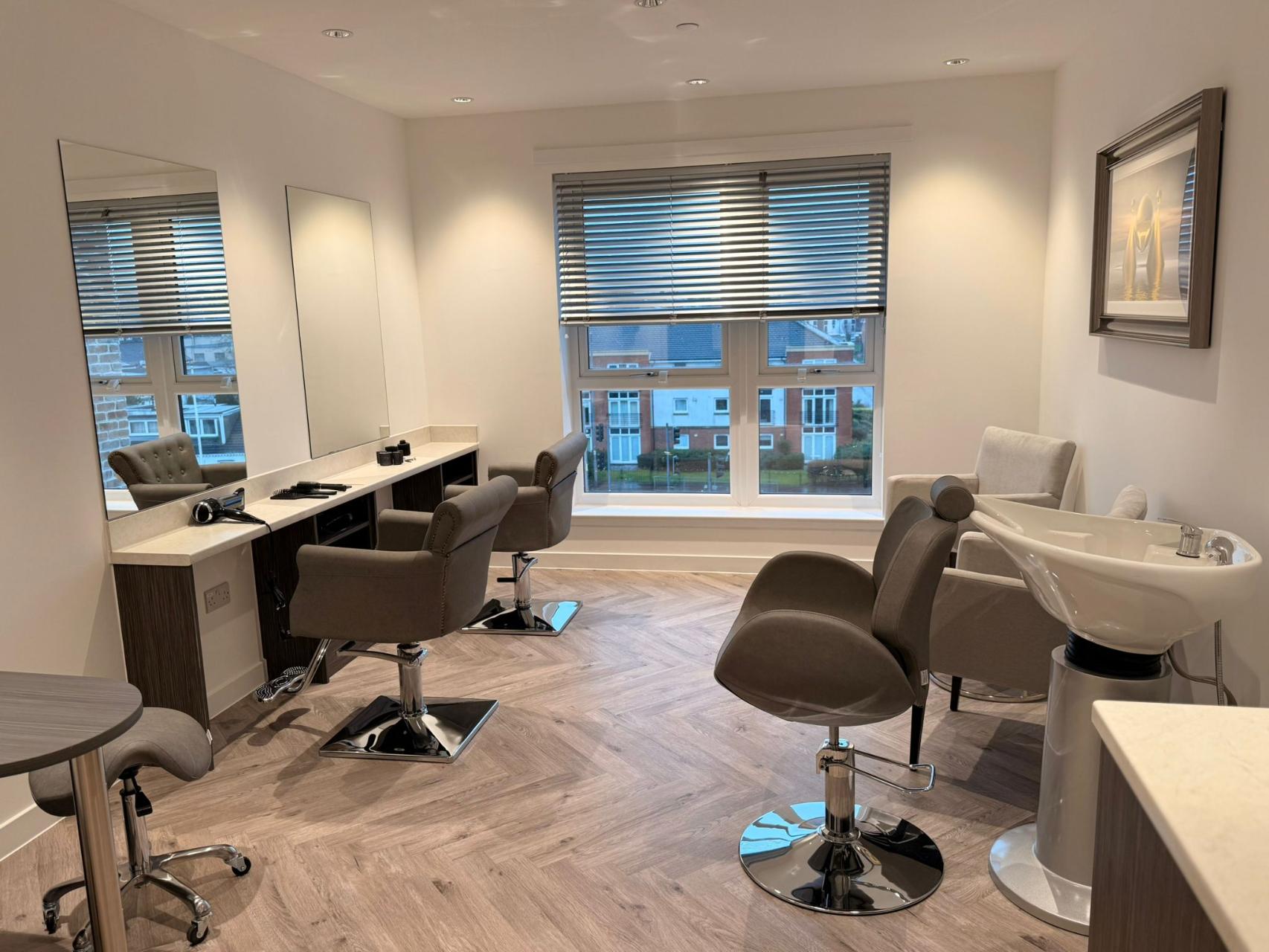 hair salon at care home