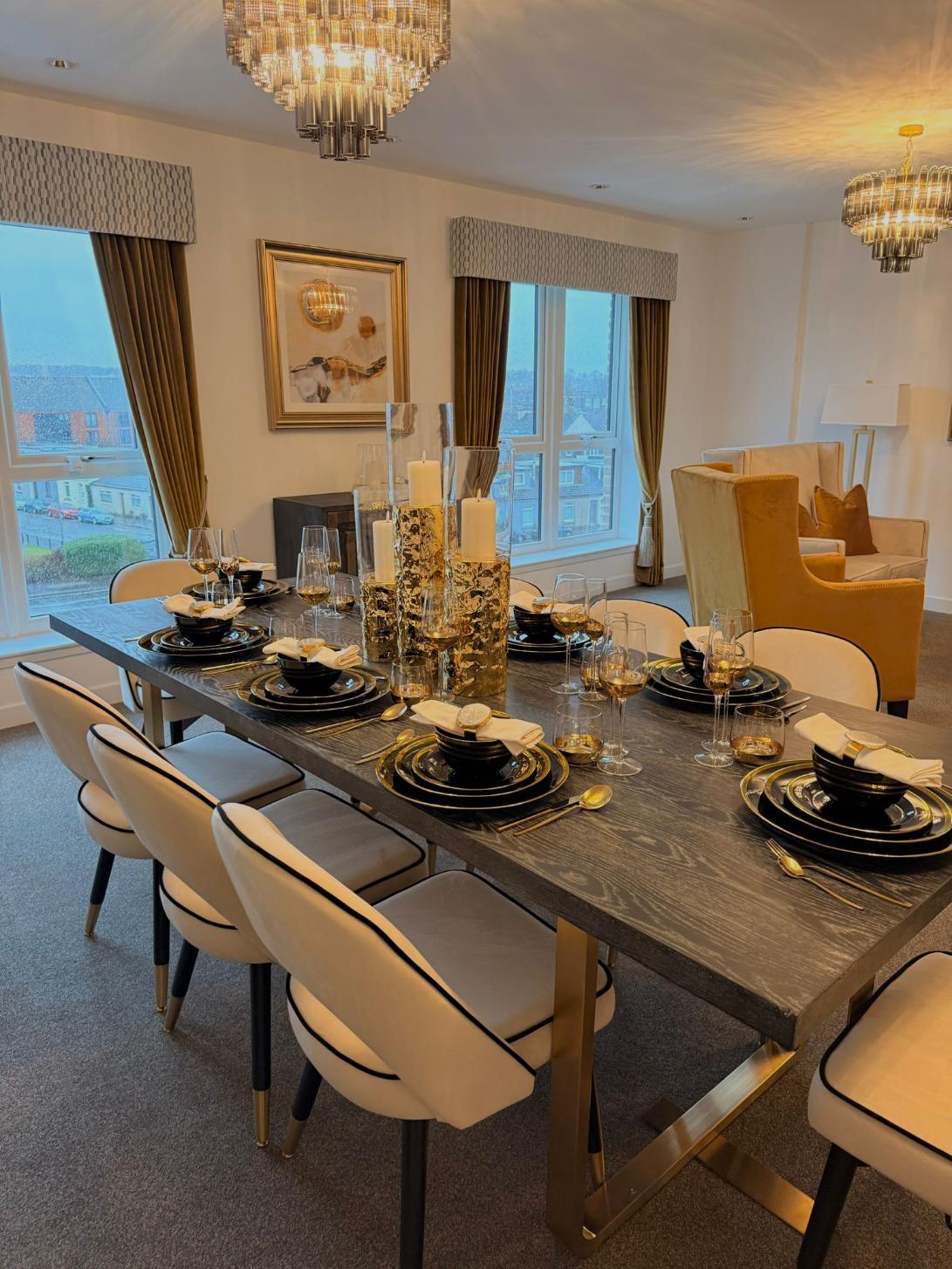 table set for a meal