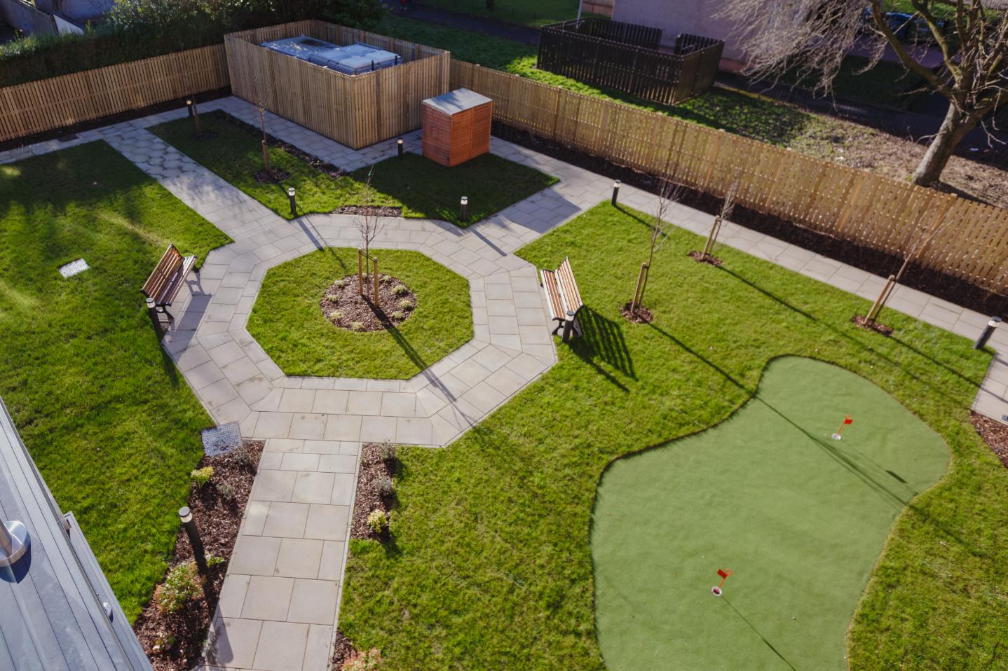 greenways garden from upstairs window