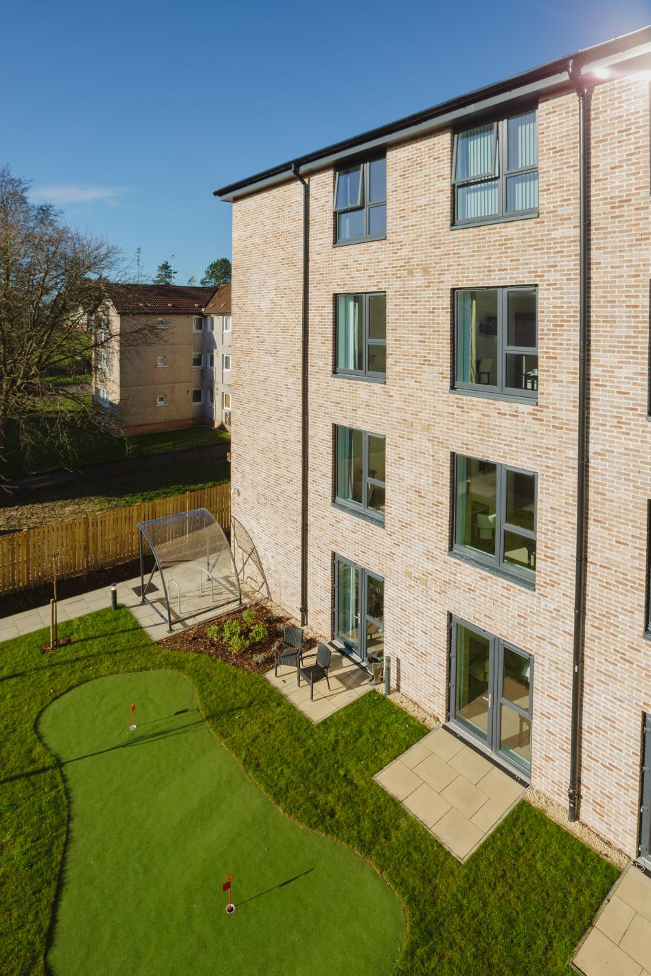 Greenways putting green from above