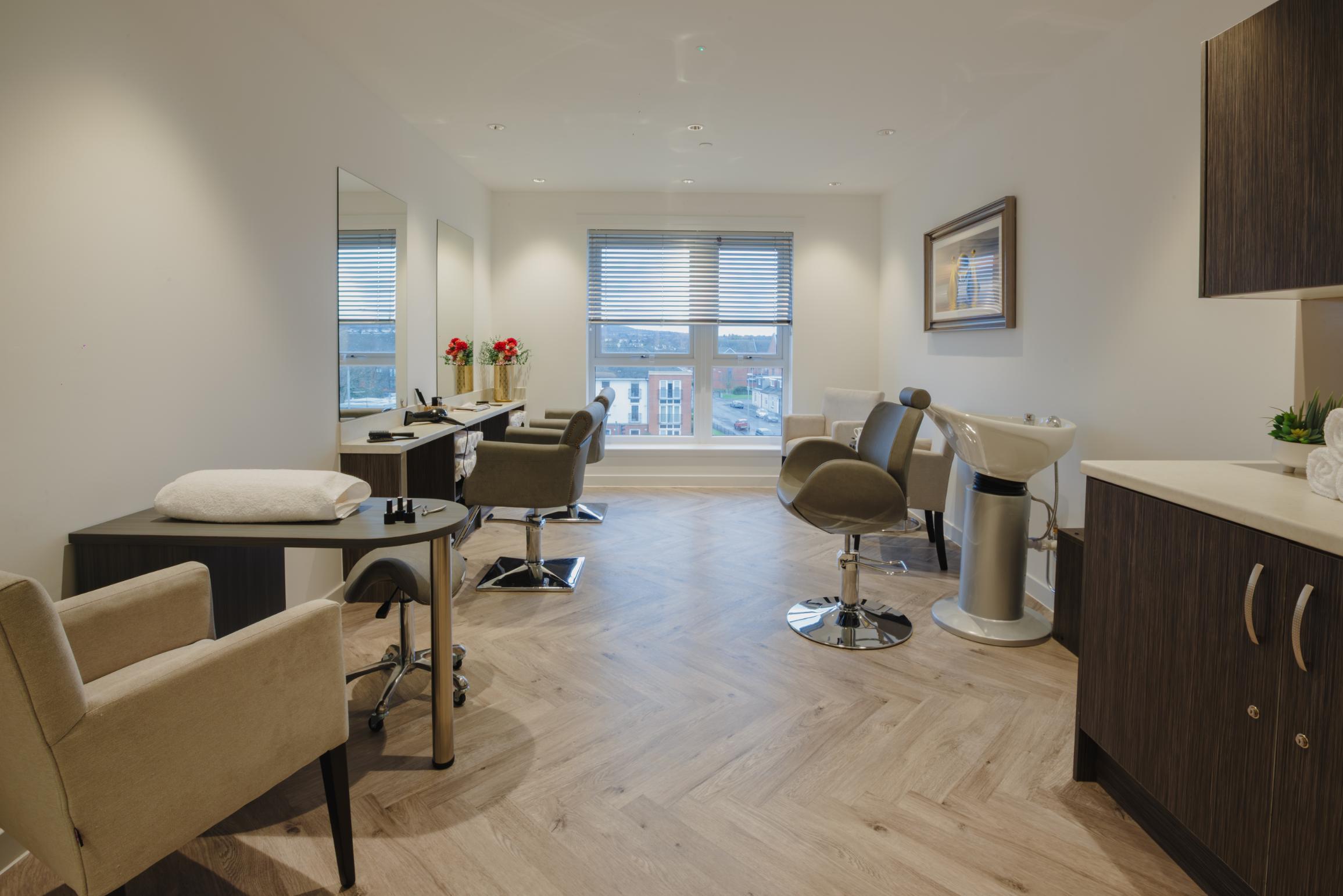 hair salon in care home